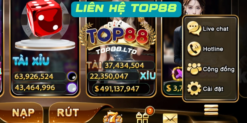 Các phương thức liên hệ Top88 hiện nay